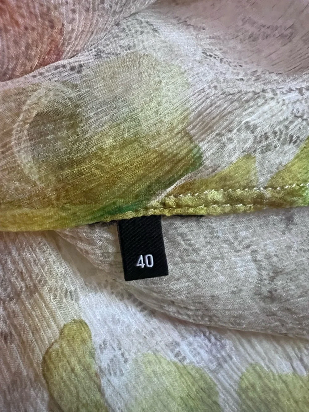 Isabel Marant Sheer Floral Ruffle Top - Green/Brown - Picture 4 of 4
